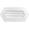 Ekena Millwork Half Round Surface Mount PVC Gable Vent w/ 3-1/2"W x 1"P Standard Frame, 28"W x 14"H GVPHR28X1401SN - alternate 1